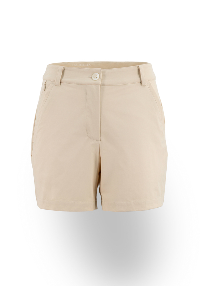 慵懶波光女短褲-珊瑚砂白