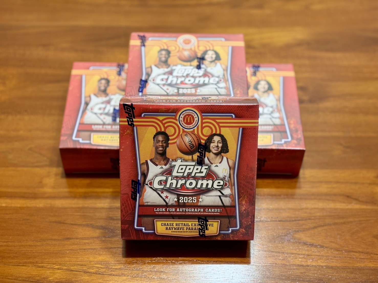 2025 Topps Chrome 麥當勞全美明星賽 Basketball Mega Box 球員卡 卡盒