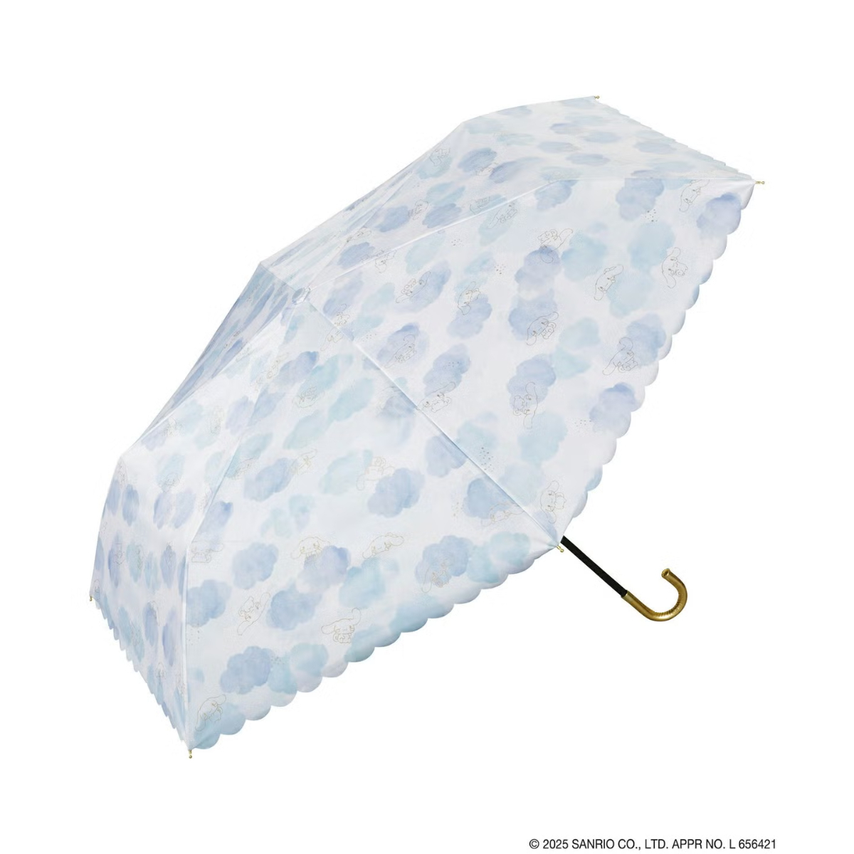 26081-CN Sanrio 玉桂狗 × WPC 晴雨兼用縮骨遮 水彩畫風 #JP-WPC26
