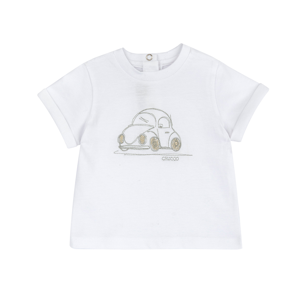 沙漠之旅-繡噗噗車短袖上衣