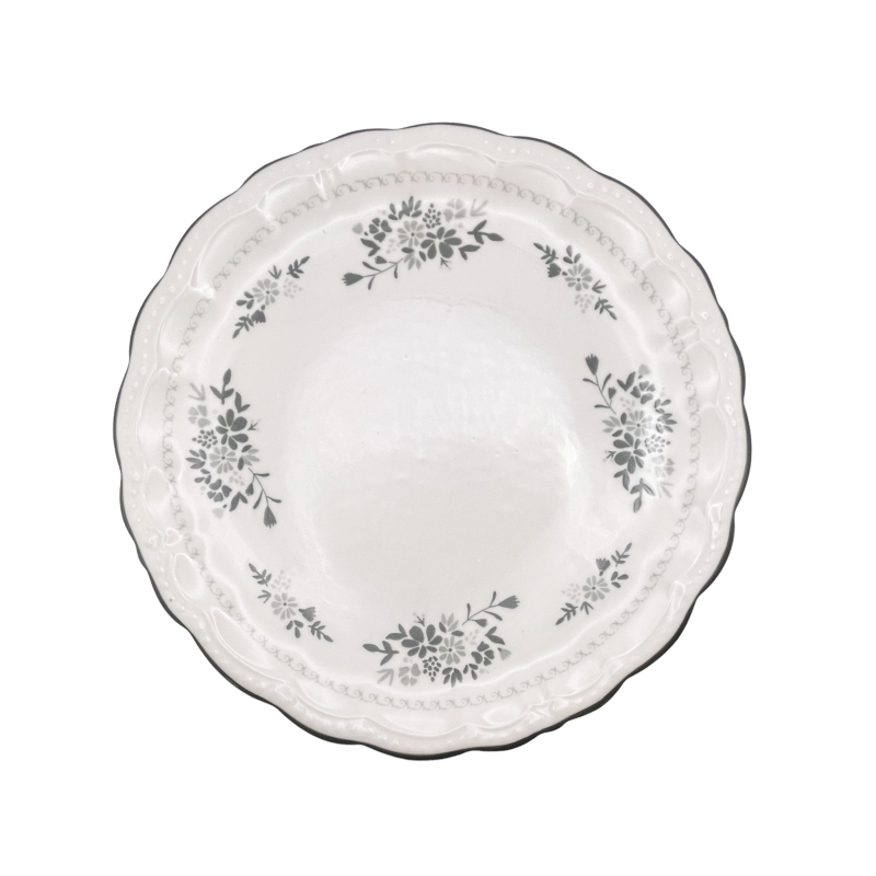 TP 餐盤/灰 約Ø22cm