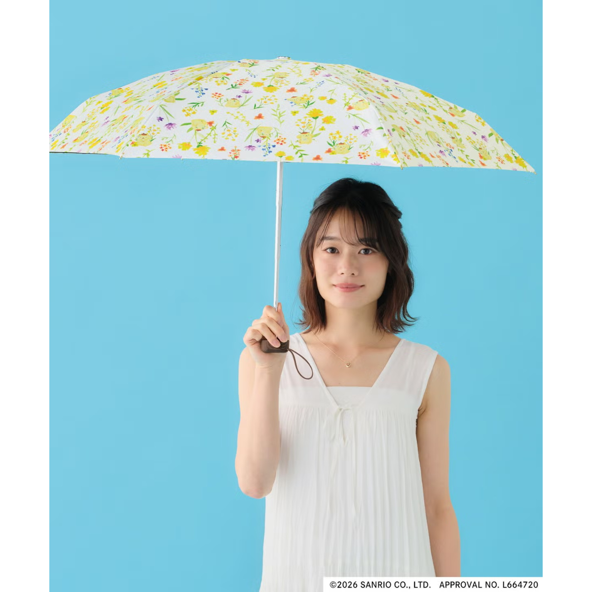 26082-PN Sanrio 布甸狗 × WPC 晴雨兼用縮骨遮 迷你型 #JP-WPC26