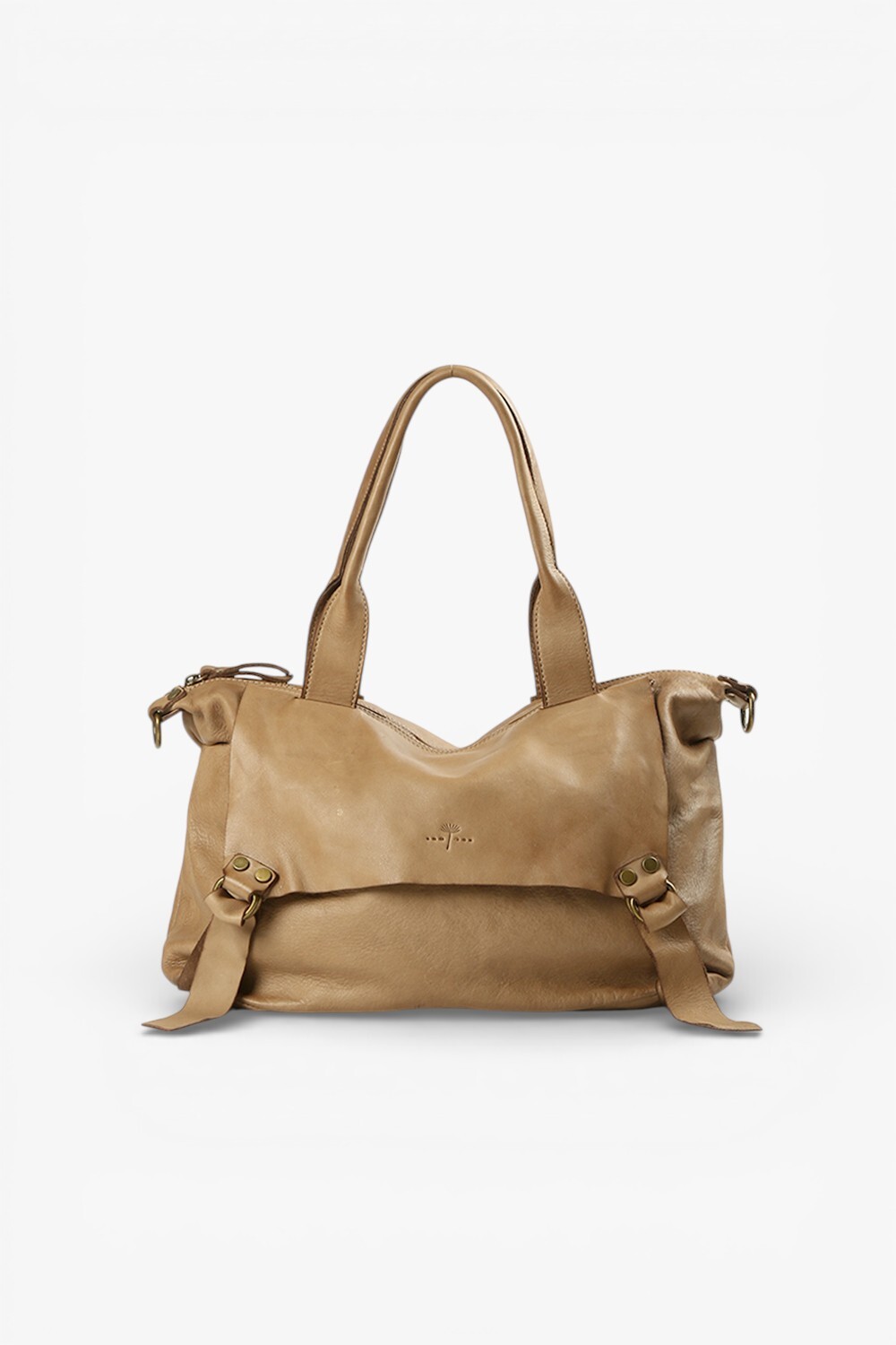 Ufficio 鞣革郵差包 卡其