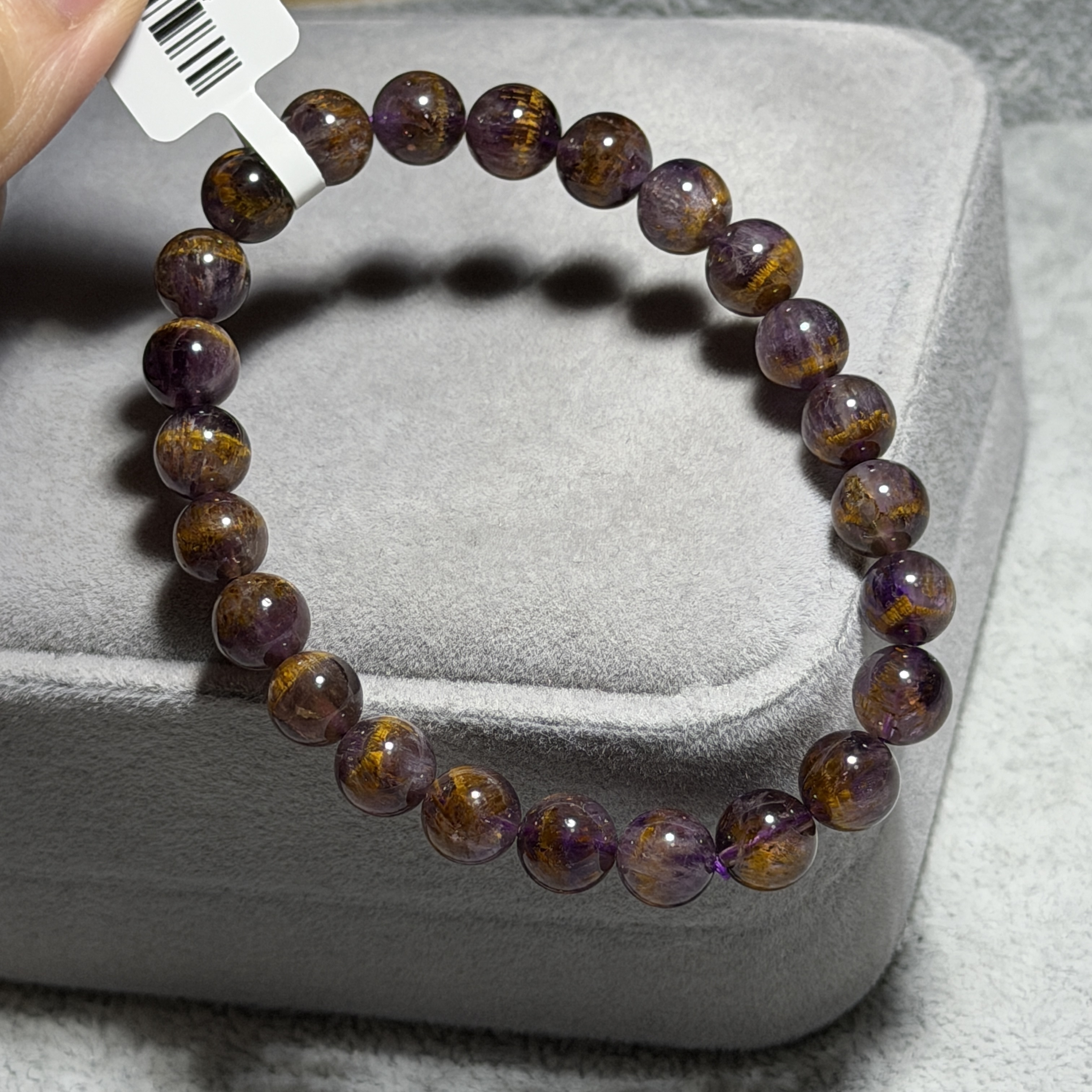 高級紫鈦晶 約7.8mm ABT1644