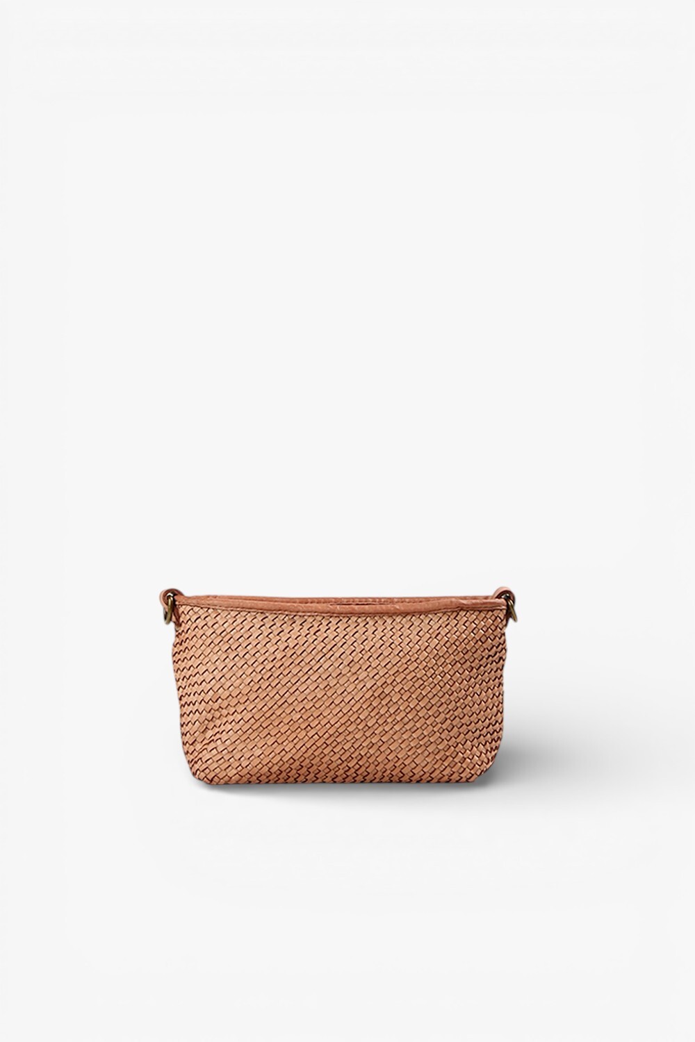 Piccolo 鞣革細編織小型肩包 粉紅