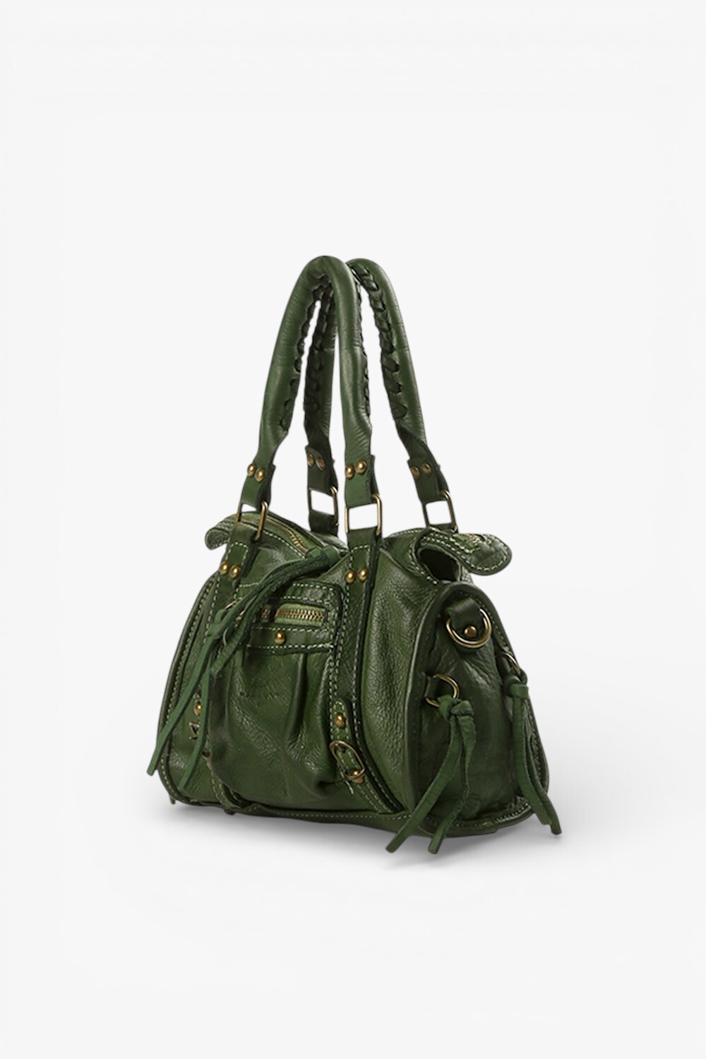 Novo 鞣革平面小包 深綠