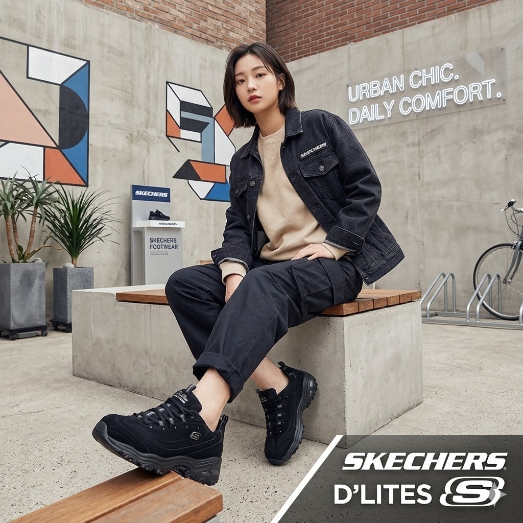 【預購】Skechers D'Lites-Play H041782 女裝運動鞋