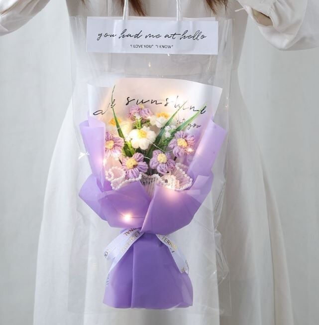 教师节 针织花束 8朵花套装