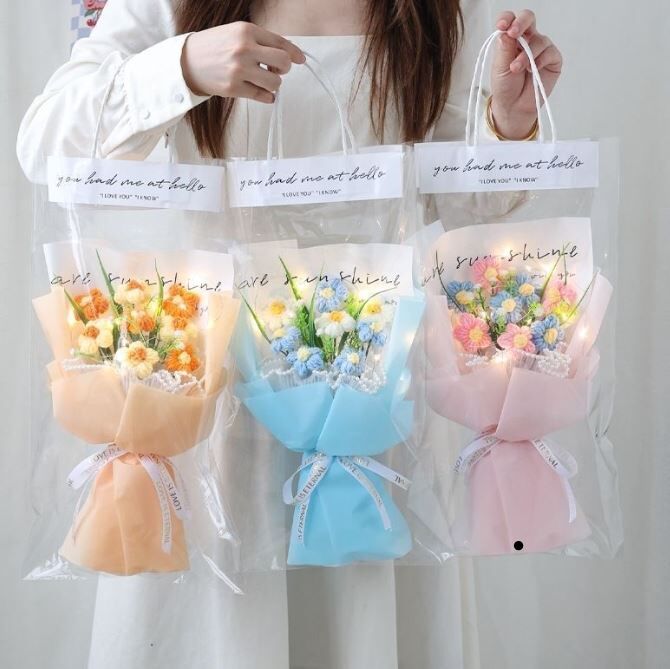 教师节 针织花束 8朵花套装