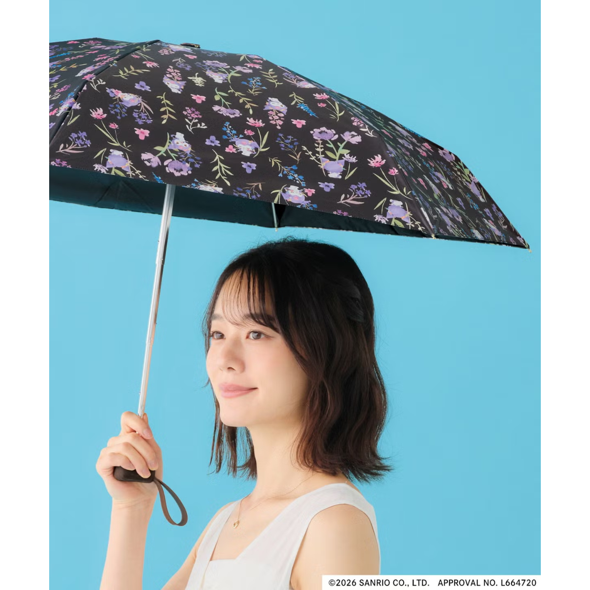 26082-KU Sanrio Kuromi × WPC 晴雨兼用縮骨遮 迷你型 #JP-WPC26