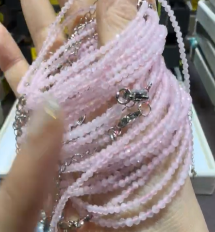 260417 - A10 粉晶小米珠手鏈