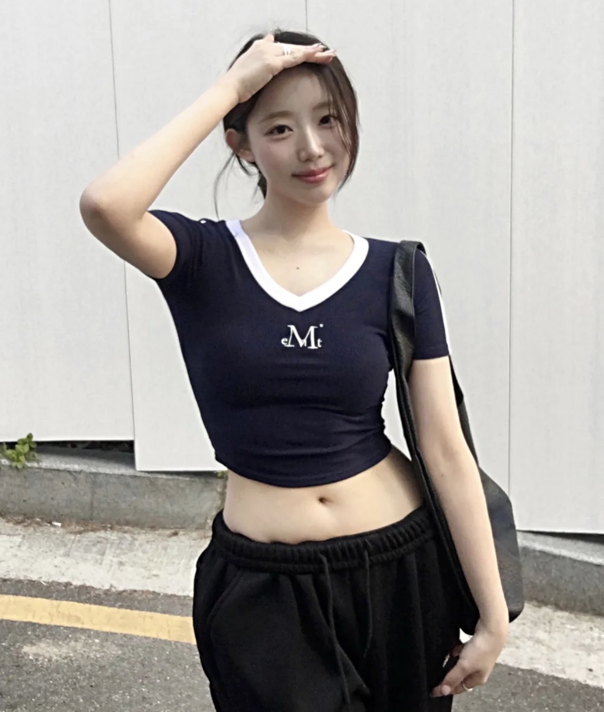 🇰🇷Mucent 羅紋短版短袖 拼色 3色/預購