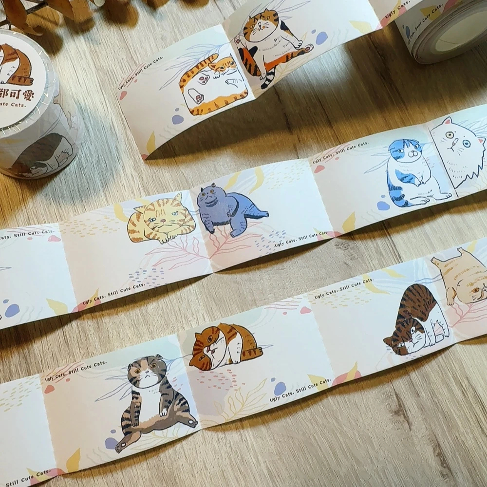 貓再醜都可愛 便利貼 memo捲｜針線球