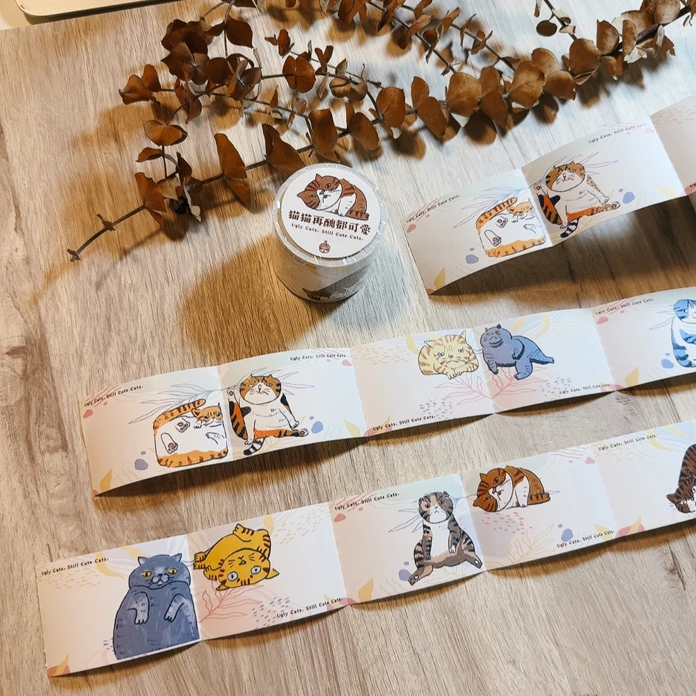 貓再醜都可愛 便利貼 memo捲｜針線球