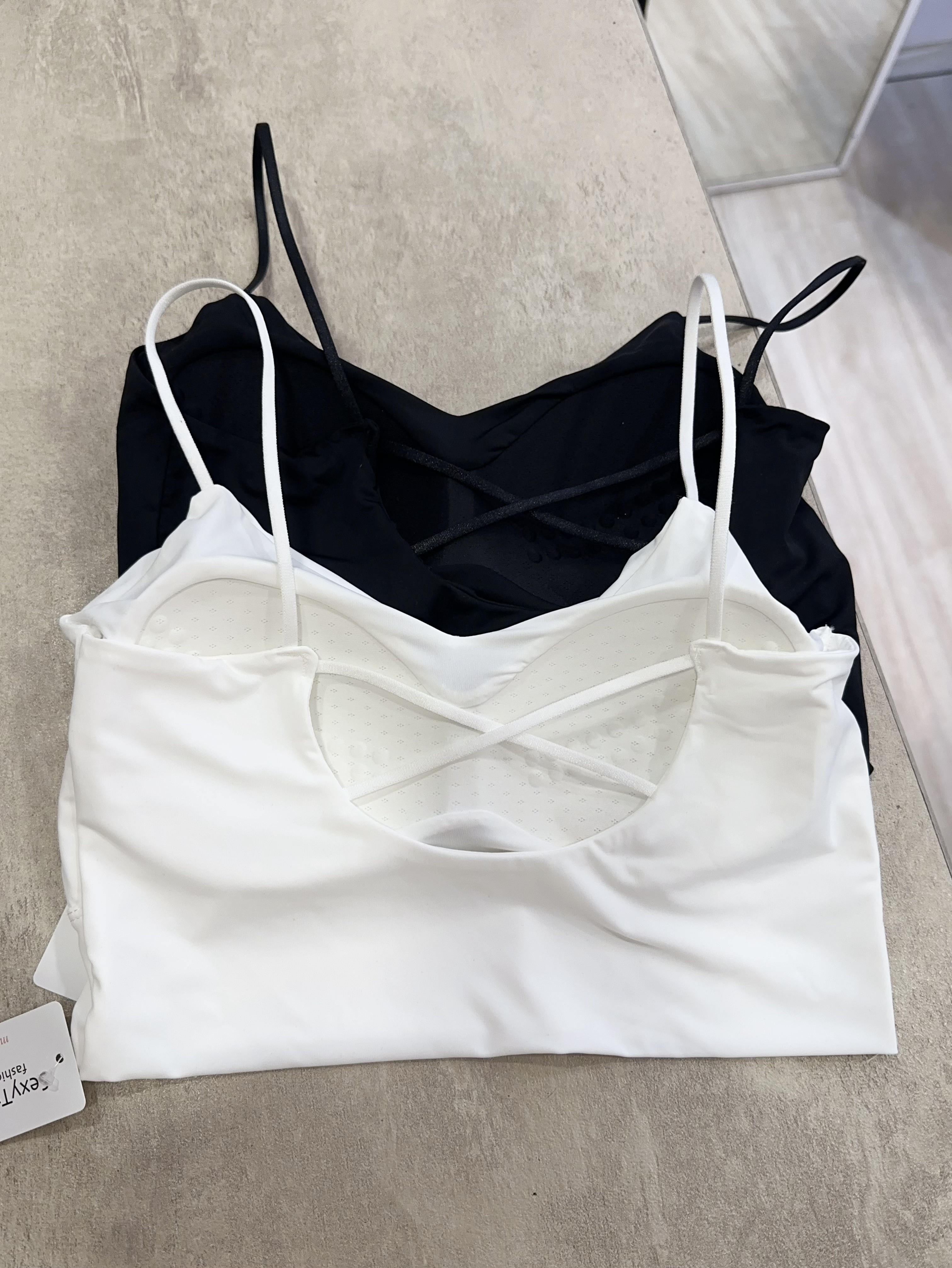 冰絲涼感美背彈力bra top