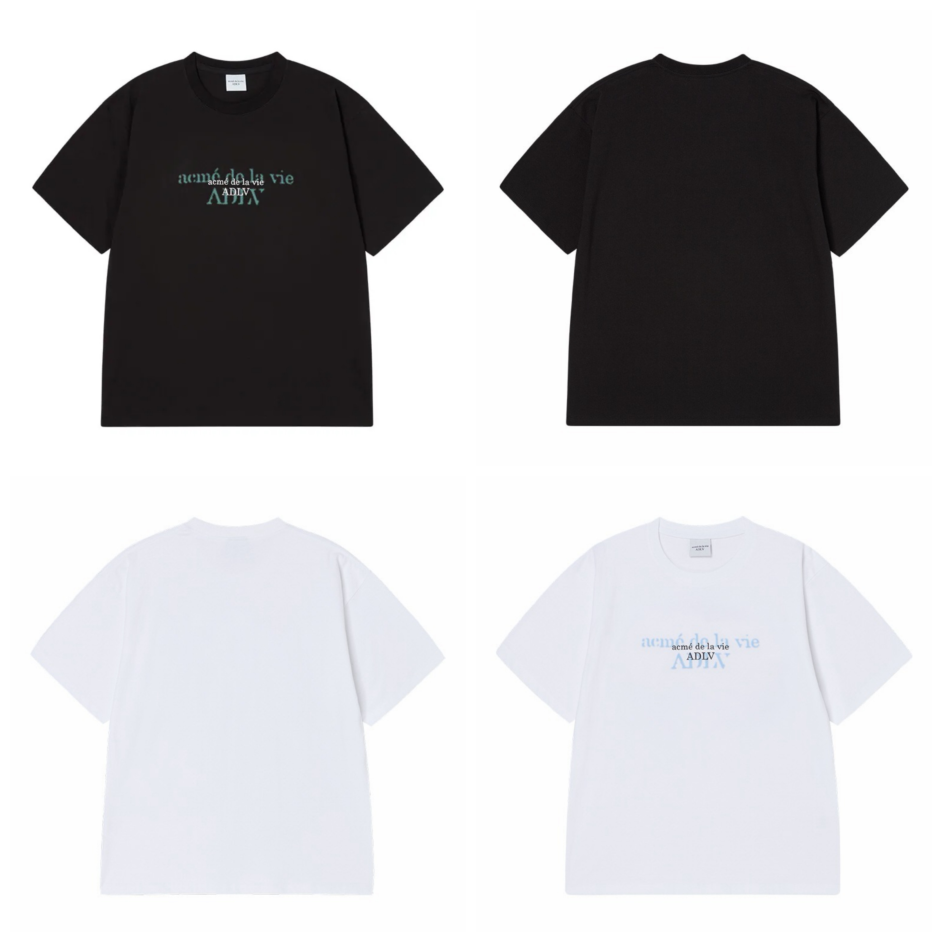 【3】ADLV DOUBLE EFFECT SHORT SLEEVE T-SHIRT (4個尺碼 / 2色選擇)