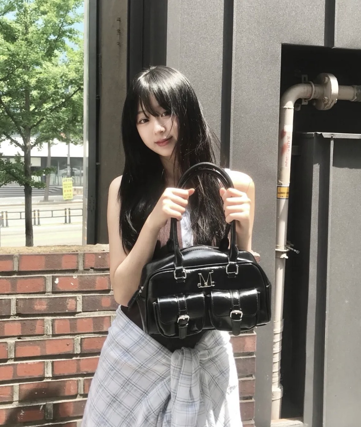 🇰🇷Mucent 雙口袋皮革保齡球包/預購