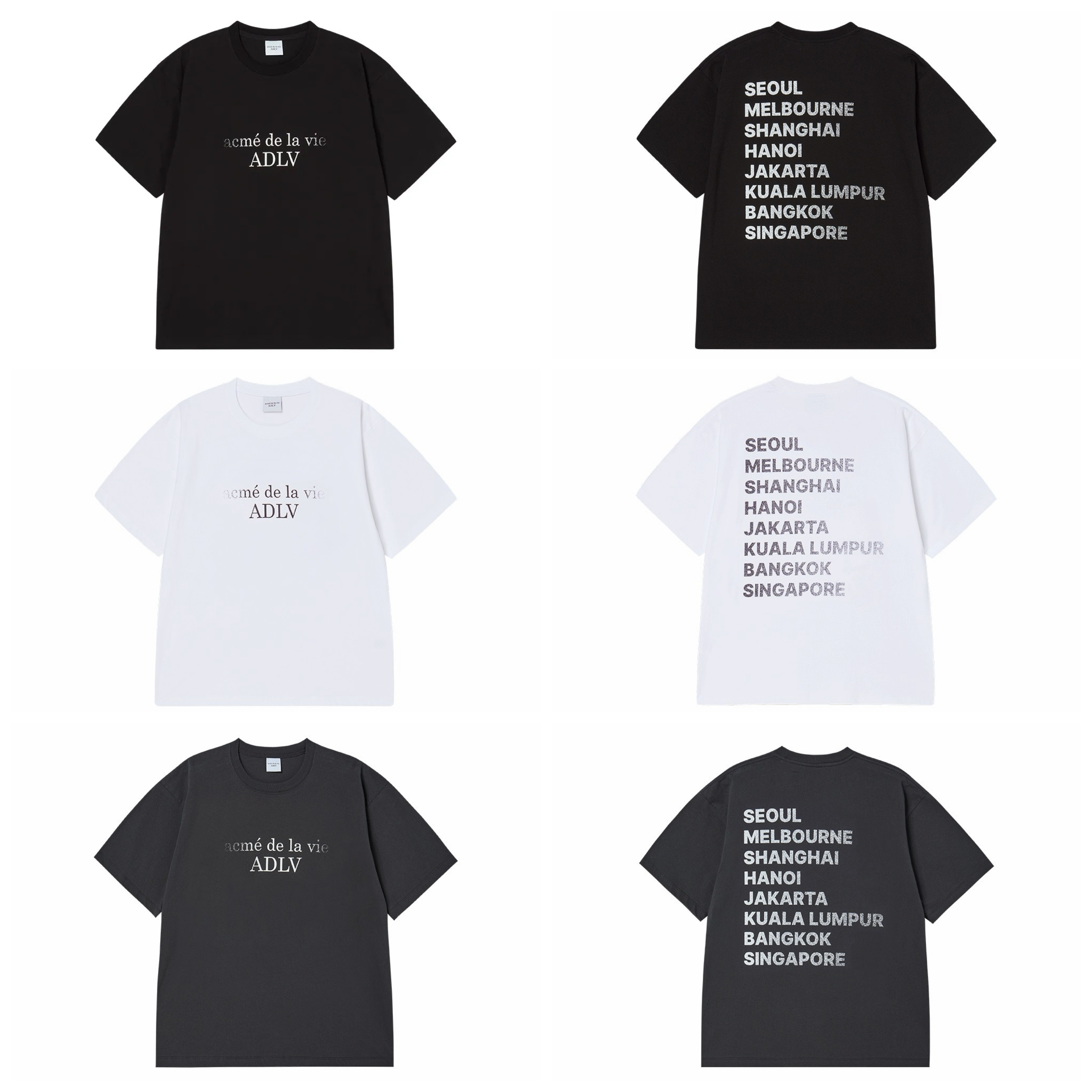 【4】ADLV DUST BLUR EFFECT SHORT SLEEVE T-SHIRT (4個尺碼 / 3色選擇)