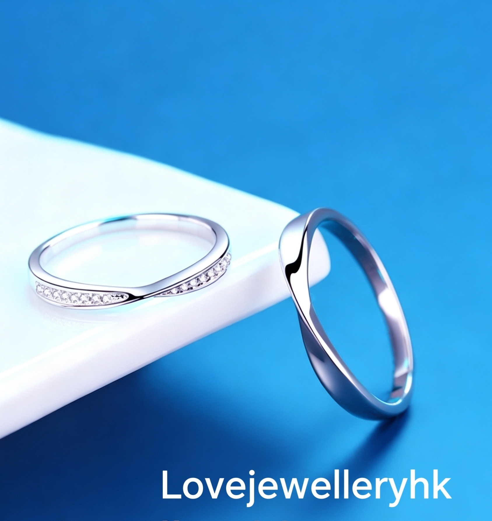 莫桑鑽經典情侶對戒   R027