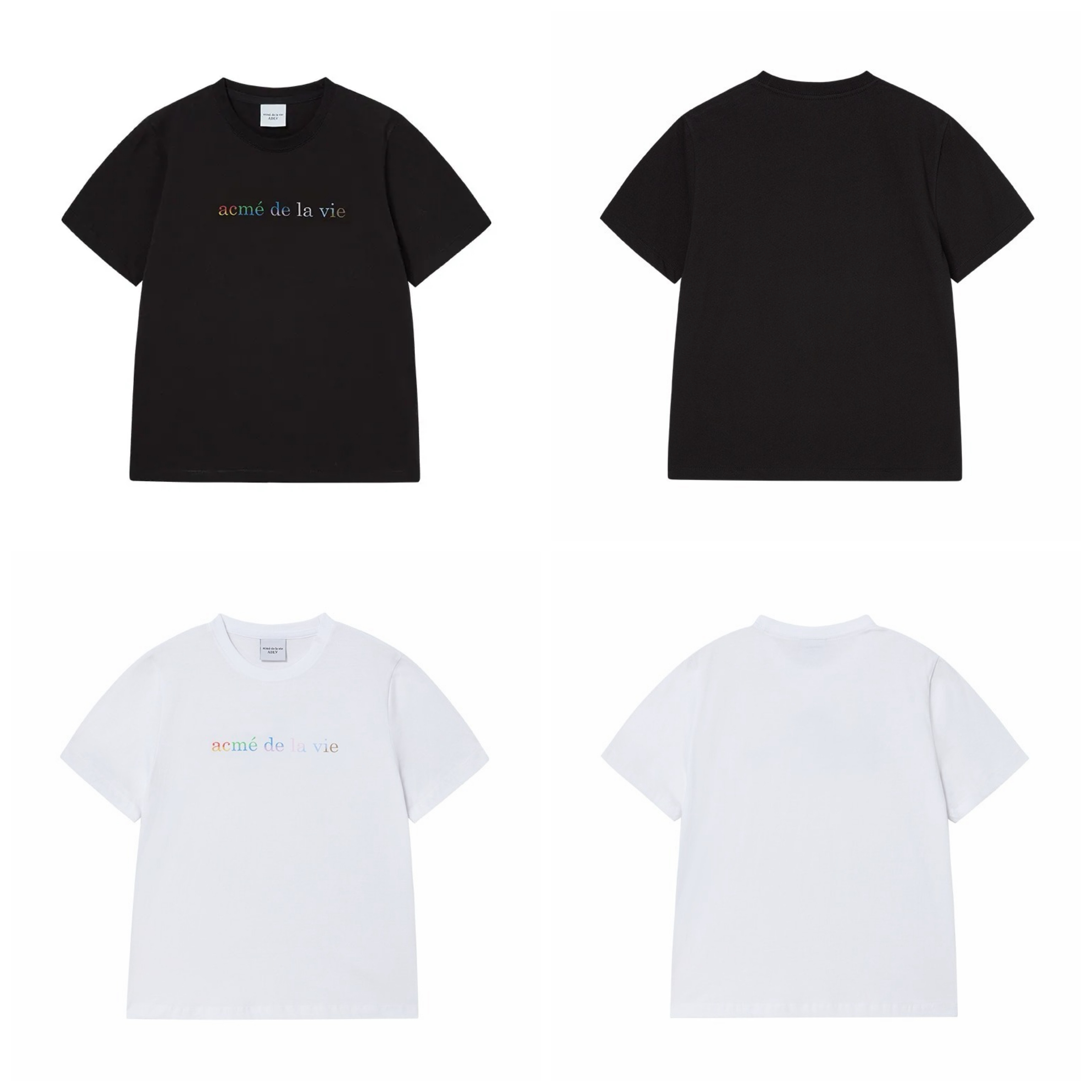 【6】ADLV WOMAN RAINBOW SHORT SLEEVE T-SHIRT (4個尺碼 / 2色選擇)