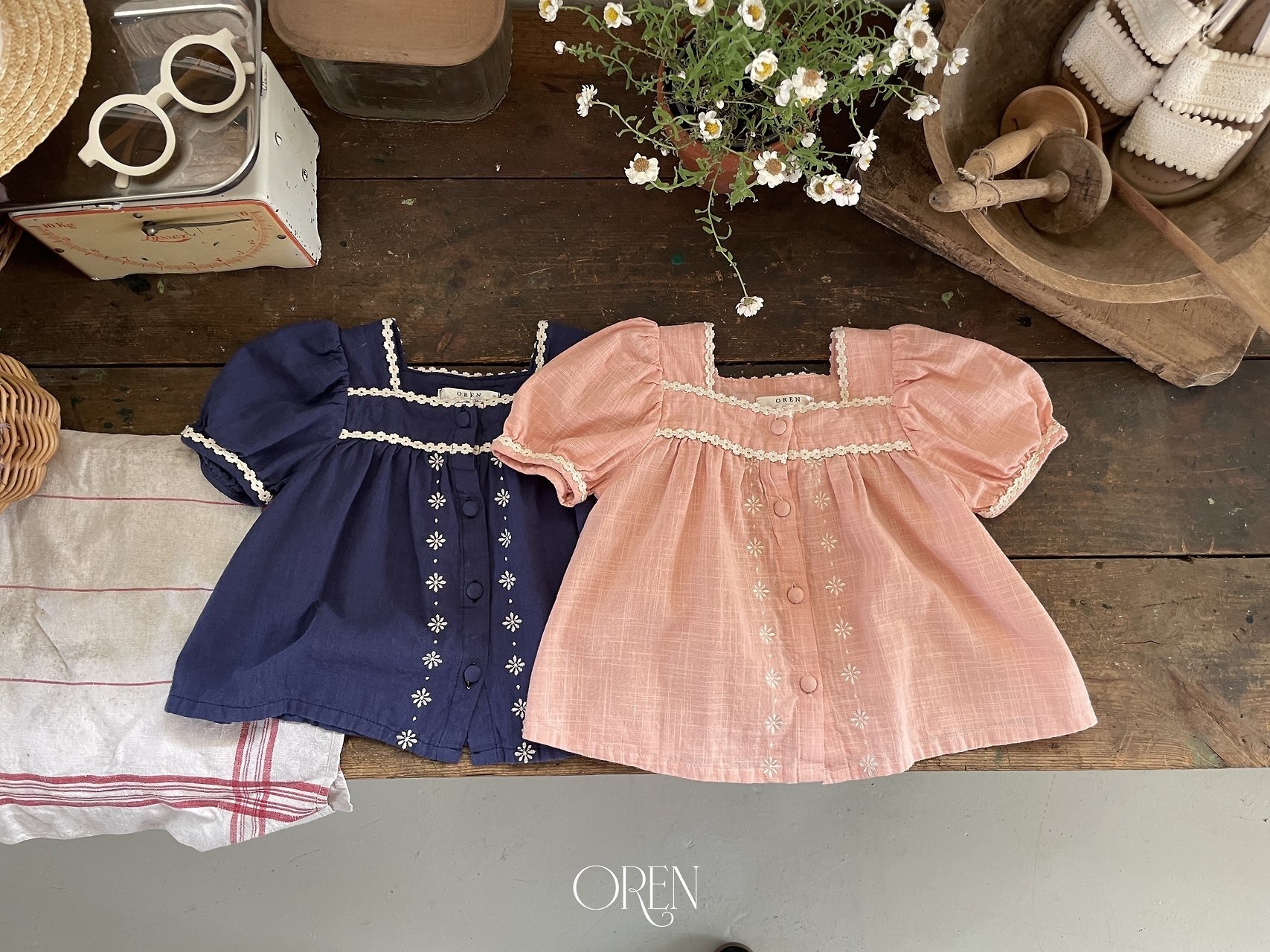 Oren Eloise Linen Blouse