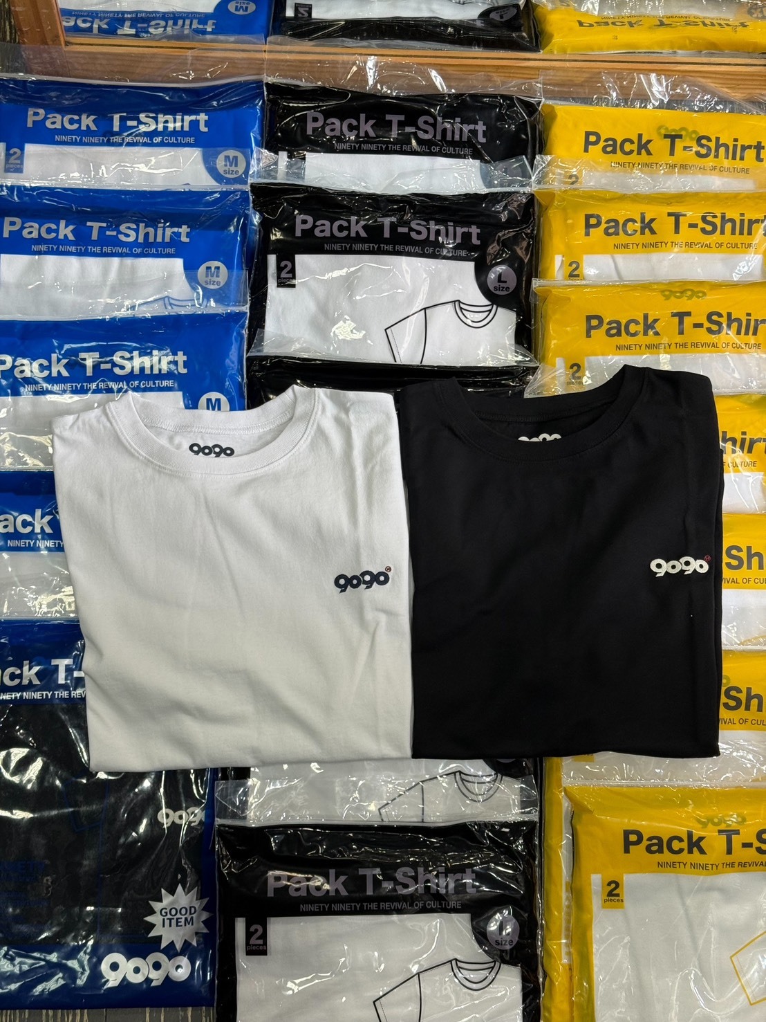 9090 NN1940 OG Pack-T 黑+白 各一件 (2入1組) 素T 短Tee