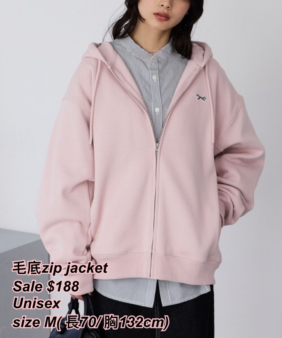 260418 Time sale Penneys 毛底zip jacket / 多色