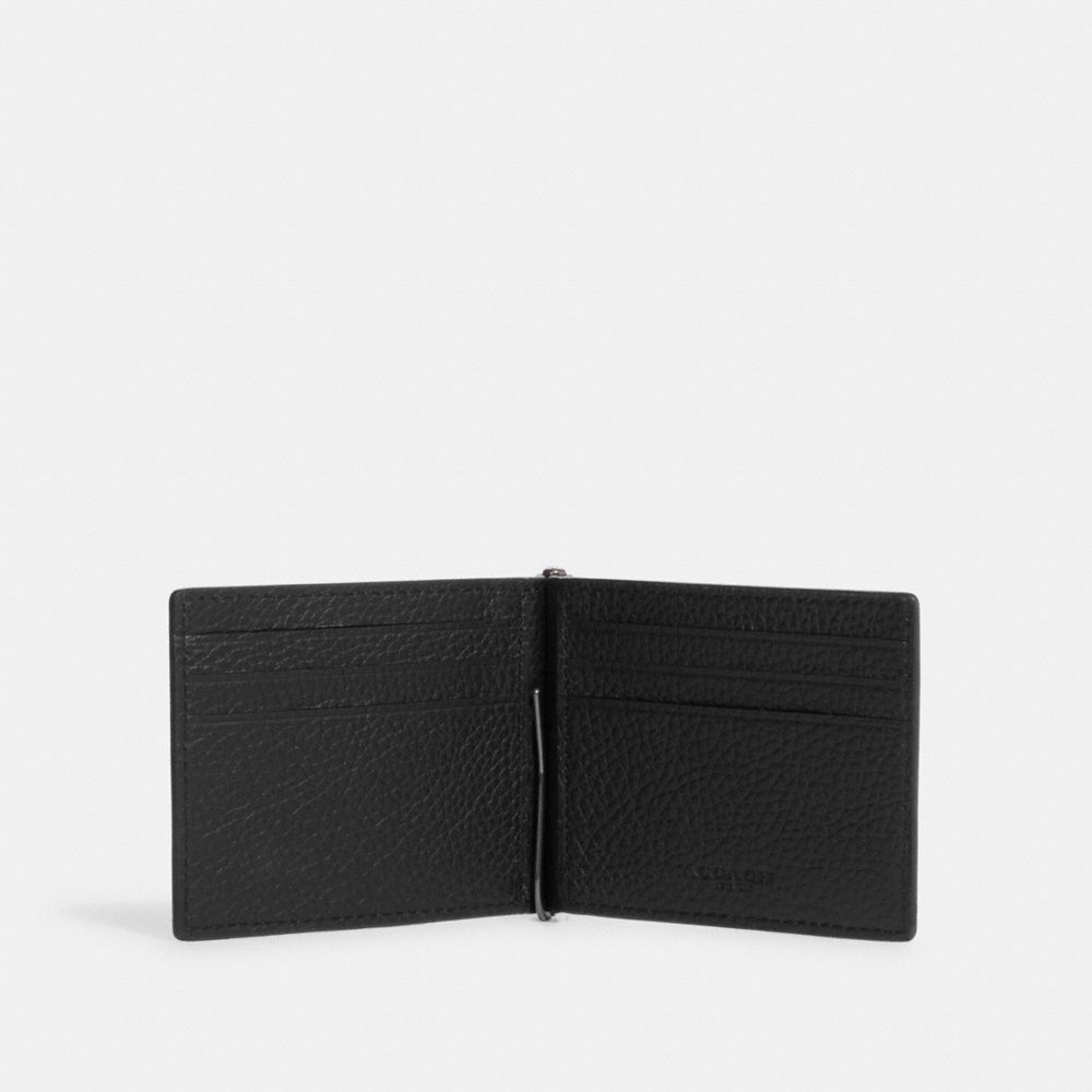 【Coach Outlet】Slim Money Clip Billfold Wallet  黑