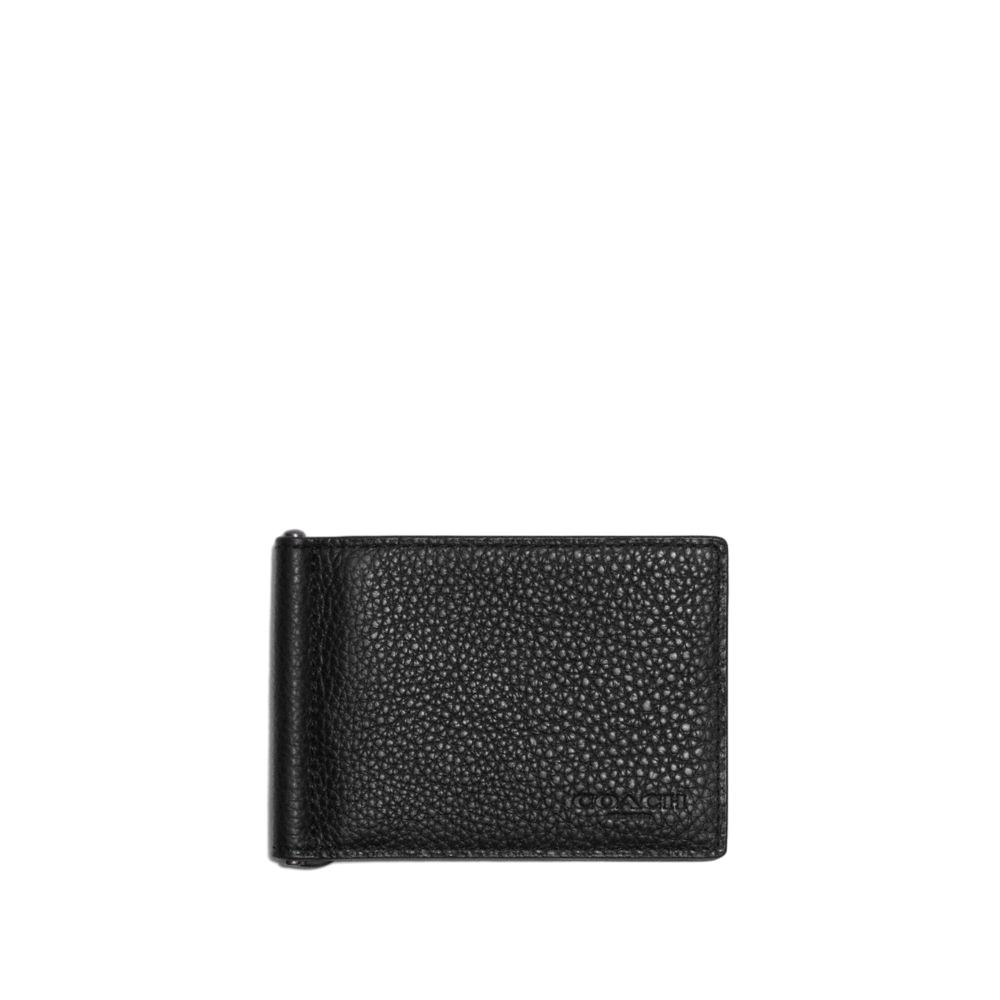 【Coach Outlet】Slim Money Clip Billfold Wallet  黑