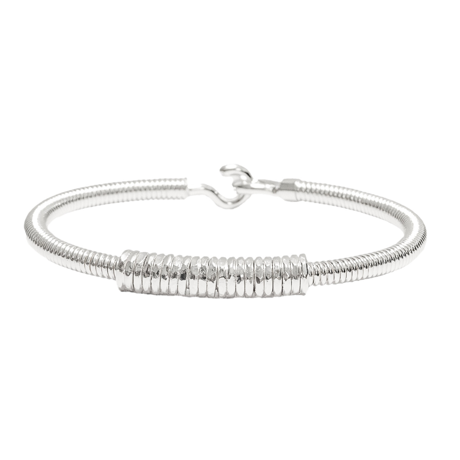 1SS0418-073 [SING A SONG]  EMBALLE-MOI ( "WRAP ME UP") Bracelet 1 Corde De Basse Big Emballée #Argenté (EU)