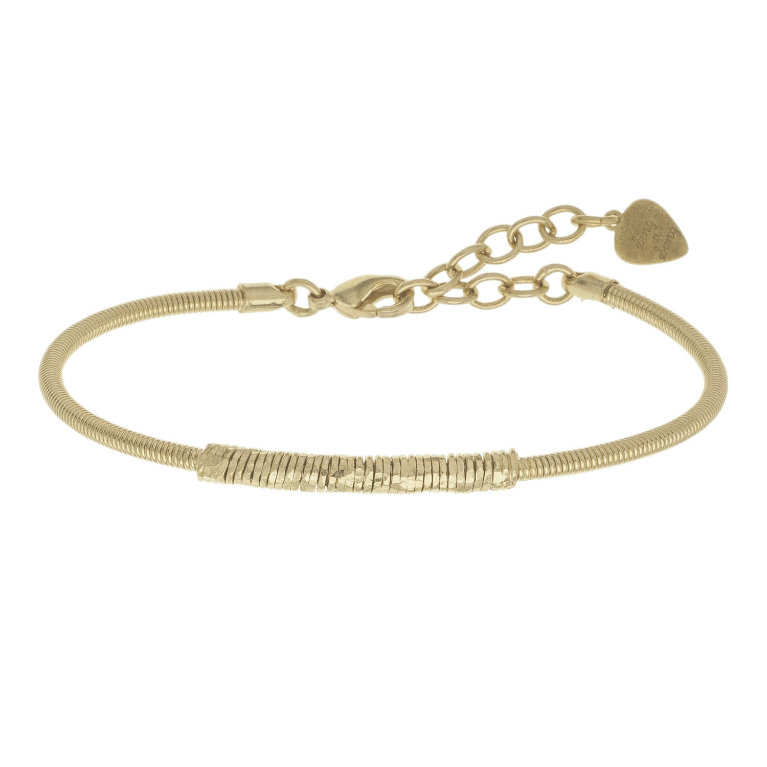 1SS0418-075 [SING A SONG]  EMBALLE-MOI ( "WRAP ME UP") Bracelet En Corde De Basse Emballée #Doréjaune (EU)