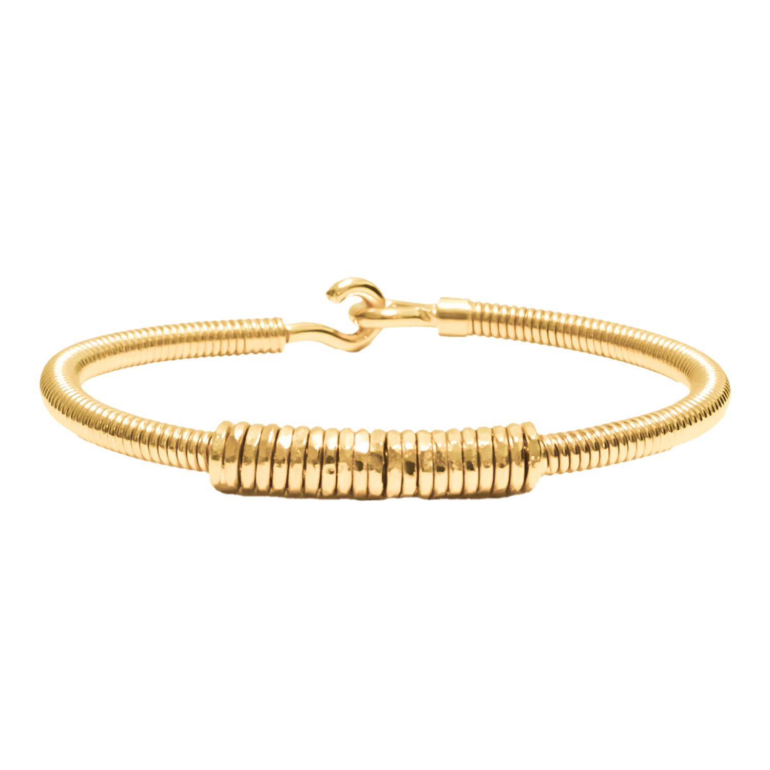 1SS0418-074 [SING A SONG]  EMBALLE-MOI ( "WRAP ME UP") Bracelet 1 Corde De Basse Big Emballée #Doréjaune (EU)