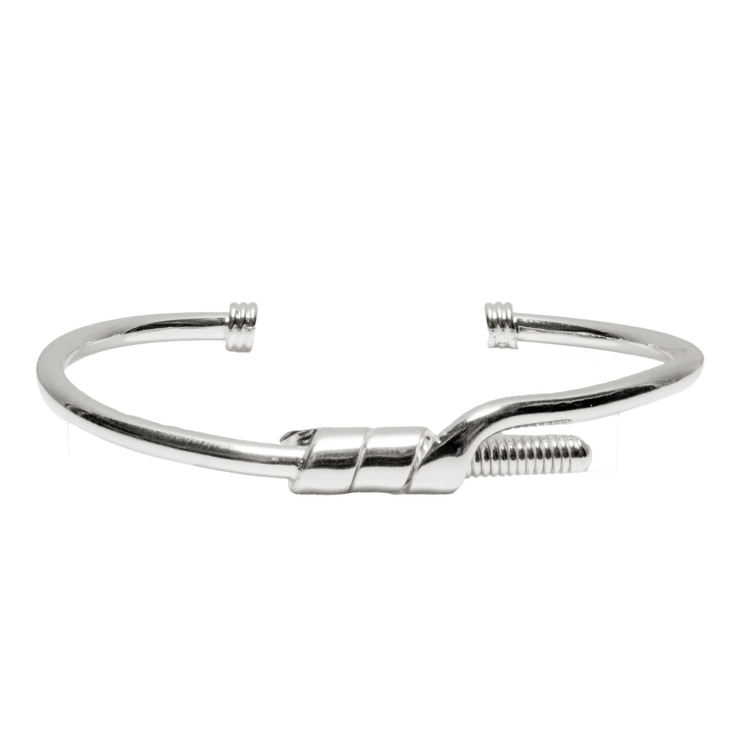 1SS0418-083 [SING A SONG]  EMBALLE-MOI ( "WRAP ME UP") Bracelet Jonc Kool En Corde De Basse Big Pour Femme #Argenté (EU)