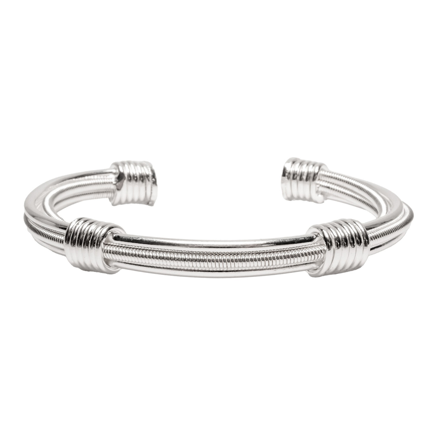 1SS0418-085 [SING A SONG]  EMBALLE-MOI ( "WRAP ME UP") Jonc Emballe-Moi À 10H10 En Corde De Basse #Argenté (EU)