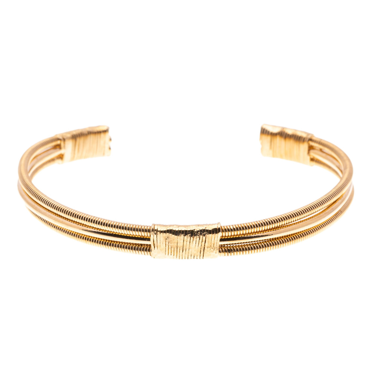 1SS0418-087 [SING A SONG]  EMBALLE-MOI ( "WRAP ME UP") Jonc 2 Cordes De Basse Fil Métal Emballé #Doréjaune (EU)