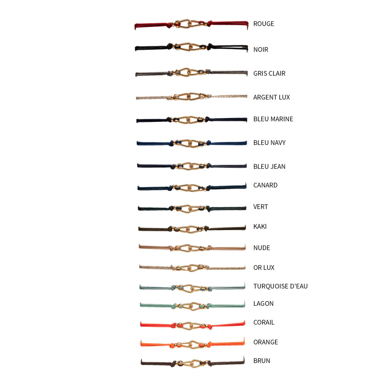 1SS0418-161 [SING A SONG]  JUST ME, YOU & ME Bracelet Toi & Moi Bb En Corde De Guitare Sur Cordon #LAGON (EU)