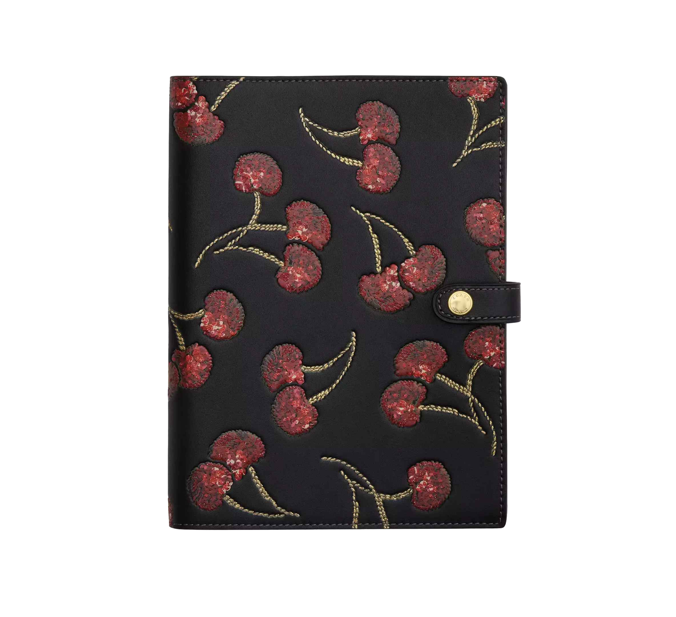 【Coach Outlet】Notebook With Cherry Print  櫻桃