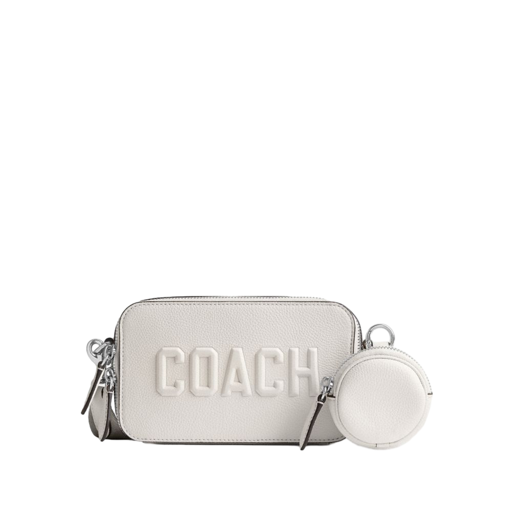 【Coach Outlet】Charter Slim Crossbody With Coach Graphic  白