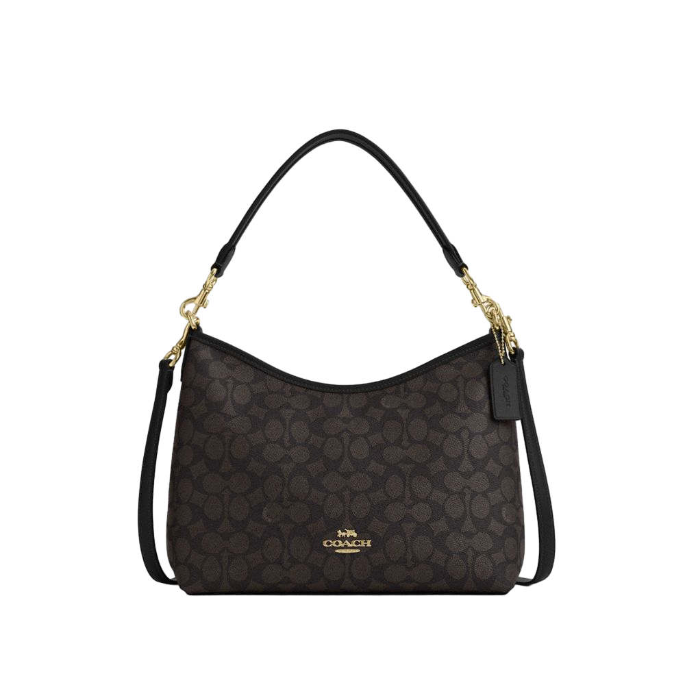 【Coach Outlet】Coach Outlet Handbag CV975 Gold/Walnut/Black  深咖