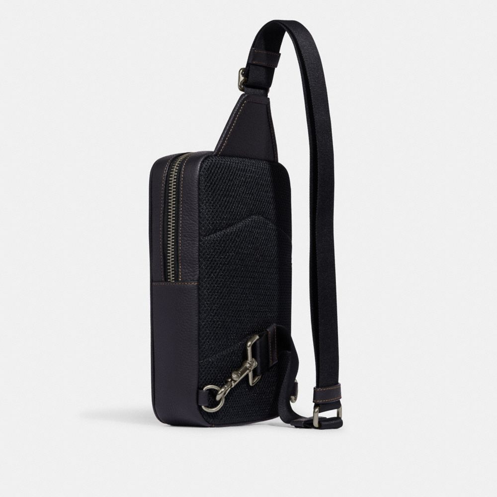 【Coach Outlet】Sullivan Pack In Blocked Signature Canvas  咖