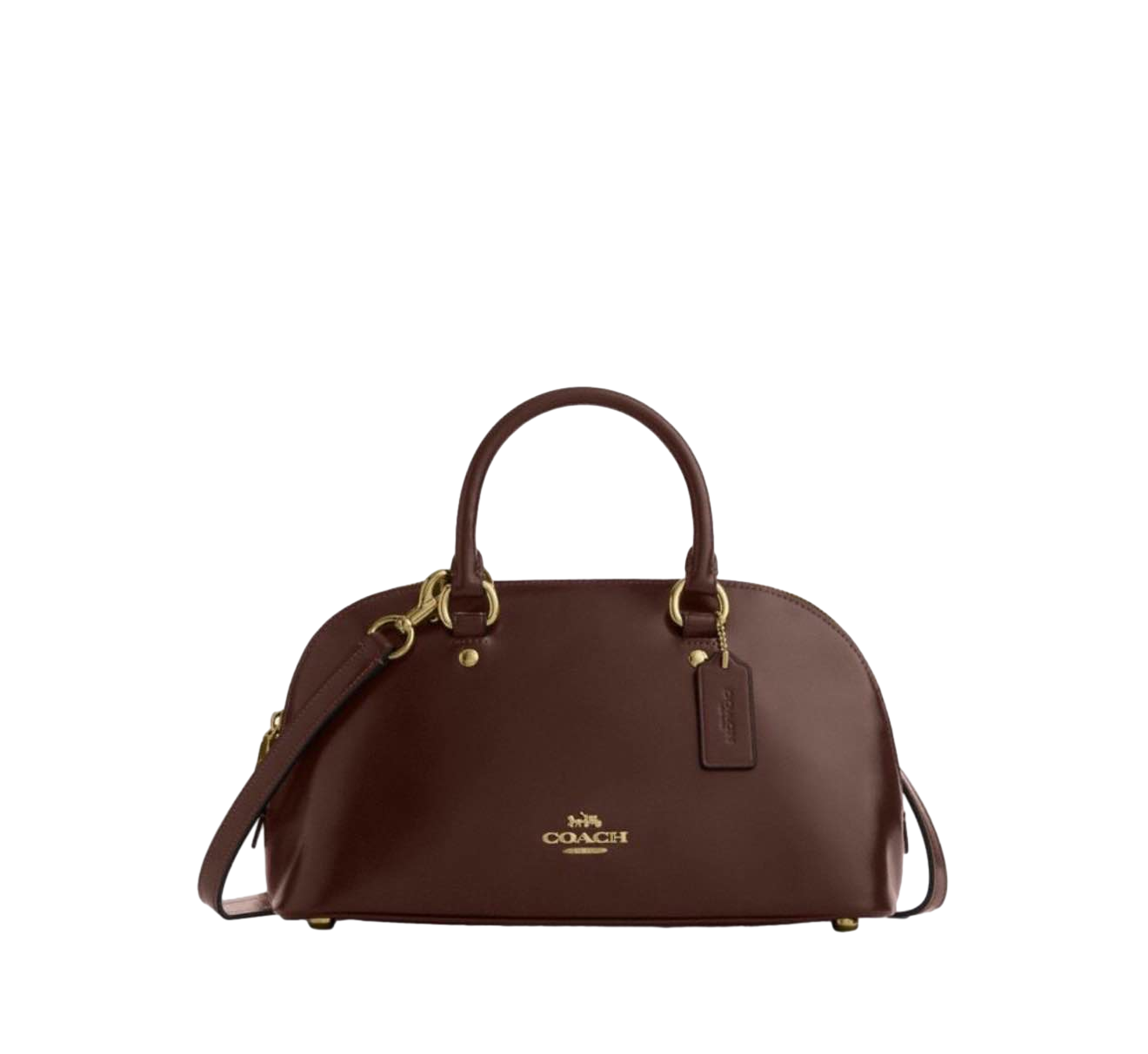 【Coach Outlet】Crnkl Lth Lra Schl B  咖