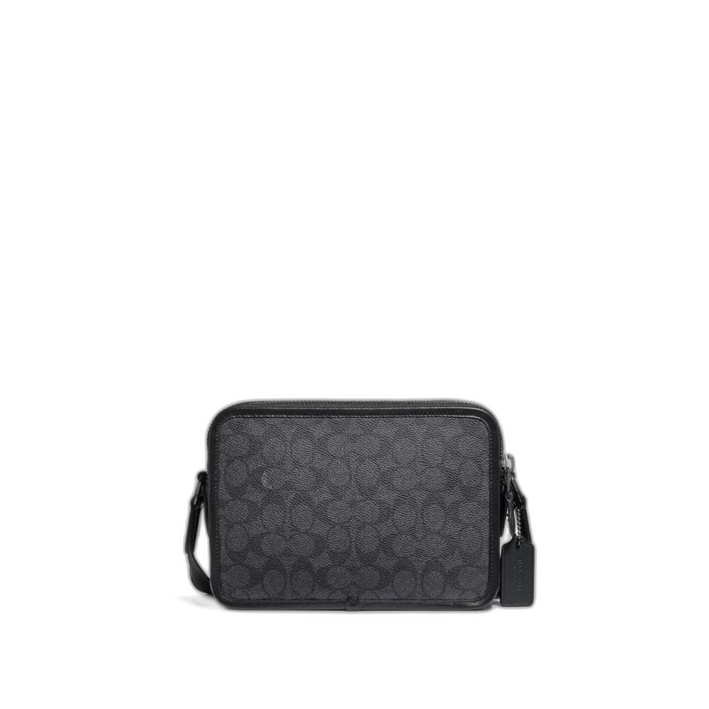 【Coach Outlet】專櫃Charter Crossbody 24 In Signature Canvas  黑