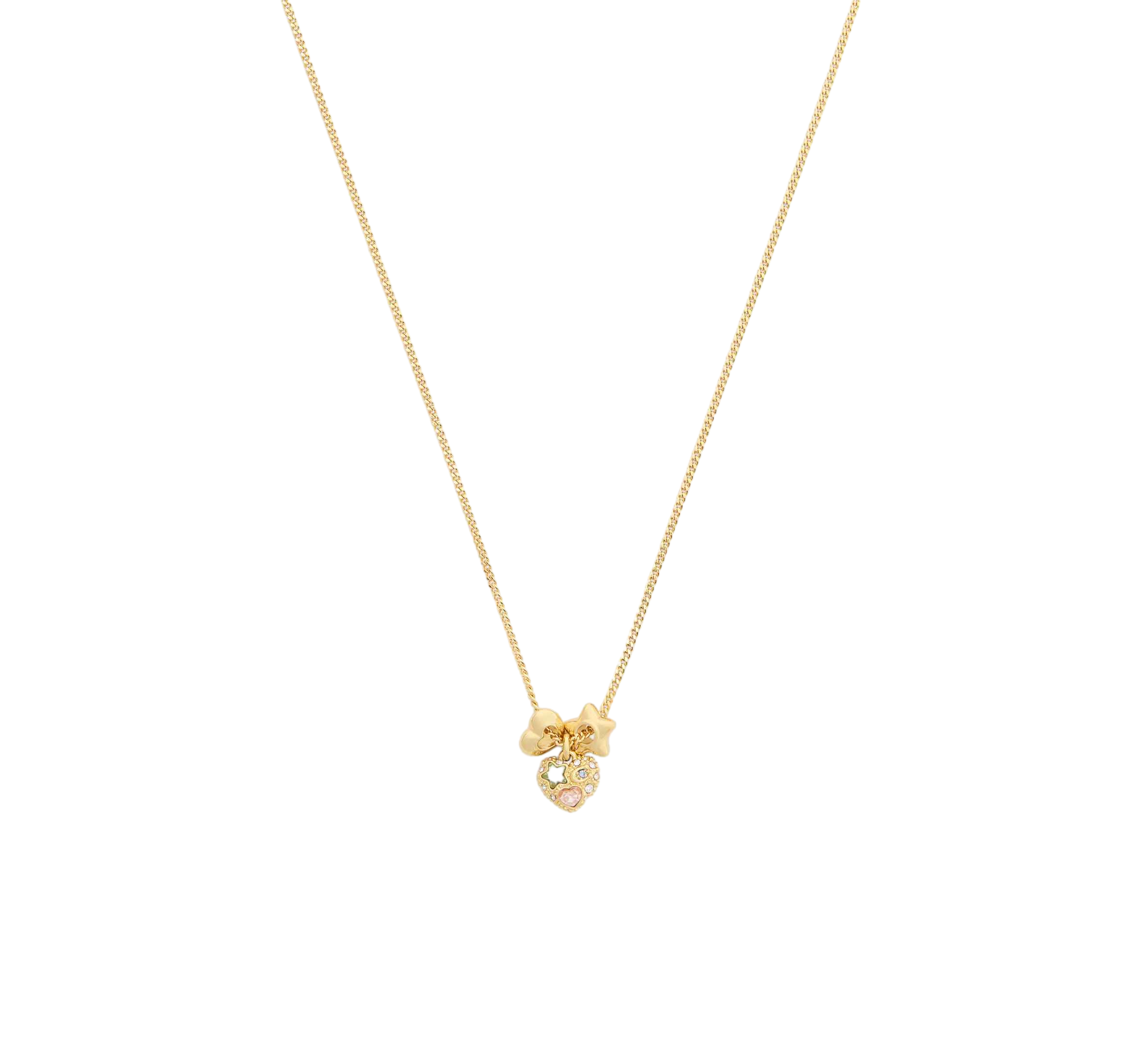 【Coach Outlet】Stars And Hearts Rondell Pendant Necklace  金