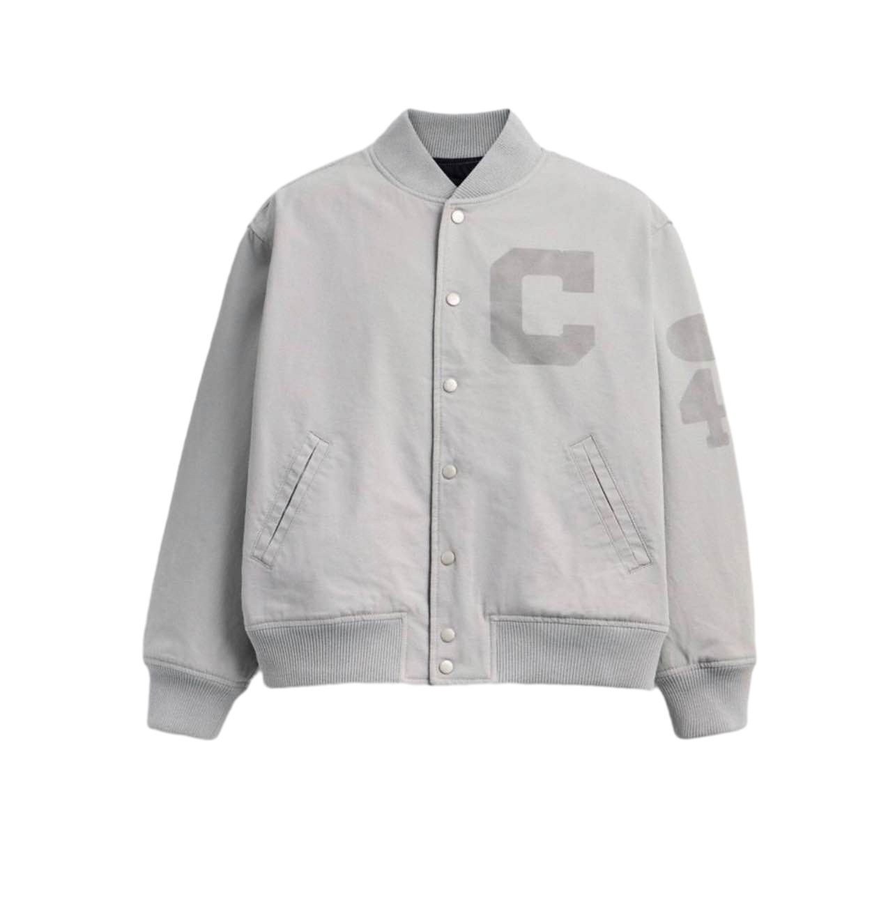 【Coach Outlet】Cnvs Vrsty Jckt  灰