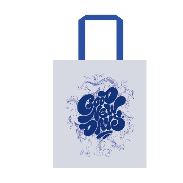 GND 香港場限定款 LOGO杜邦托特袋(銀)