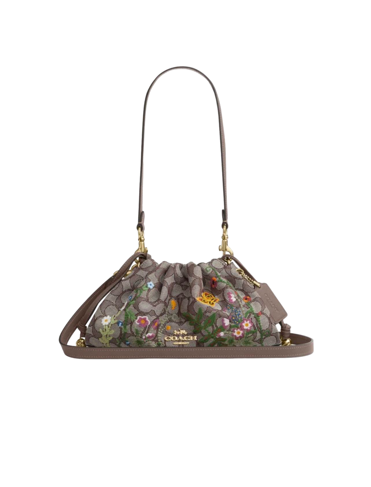 【Coach Outlet】Flr Sig Jcq Faye Shb  咖