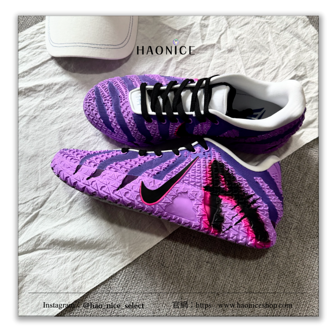 【HAO NICE】藝術訂製款🎨Nike Ja 3 莫蘭特三代 猛龍過江 紫色塗鴉 實戰系列 運動鞋 籃球鞋