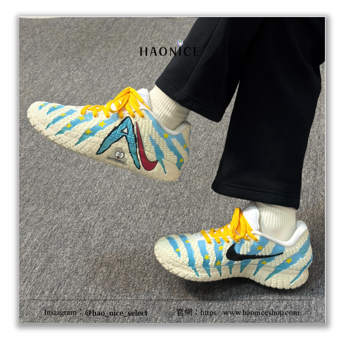 【HAO NICE】藝術訂製款🎨Nike Ja 3 莫蘭特三代 潘帕斯塗鴉&星宿狂想 白藍 實戰系列 運動鞋 籃球鞋