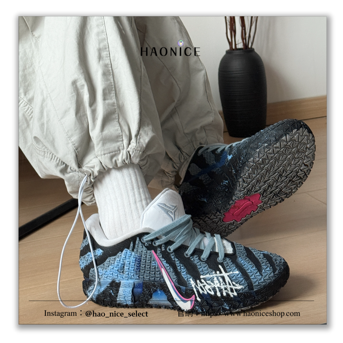 【HAO NICE】藝術訂製款🎨Nike Ja 3 莫蘭特三代 藍夢漫遊 藍色 夜光感 實戰系列 運動鞋 籃球鞋