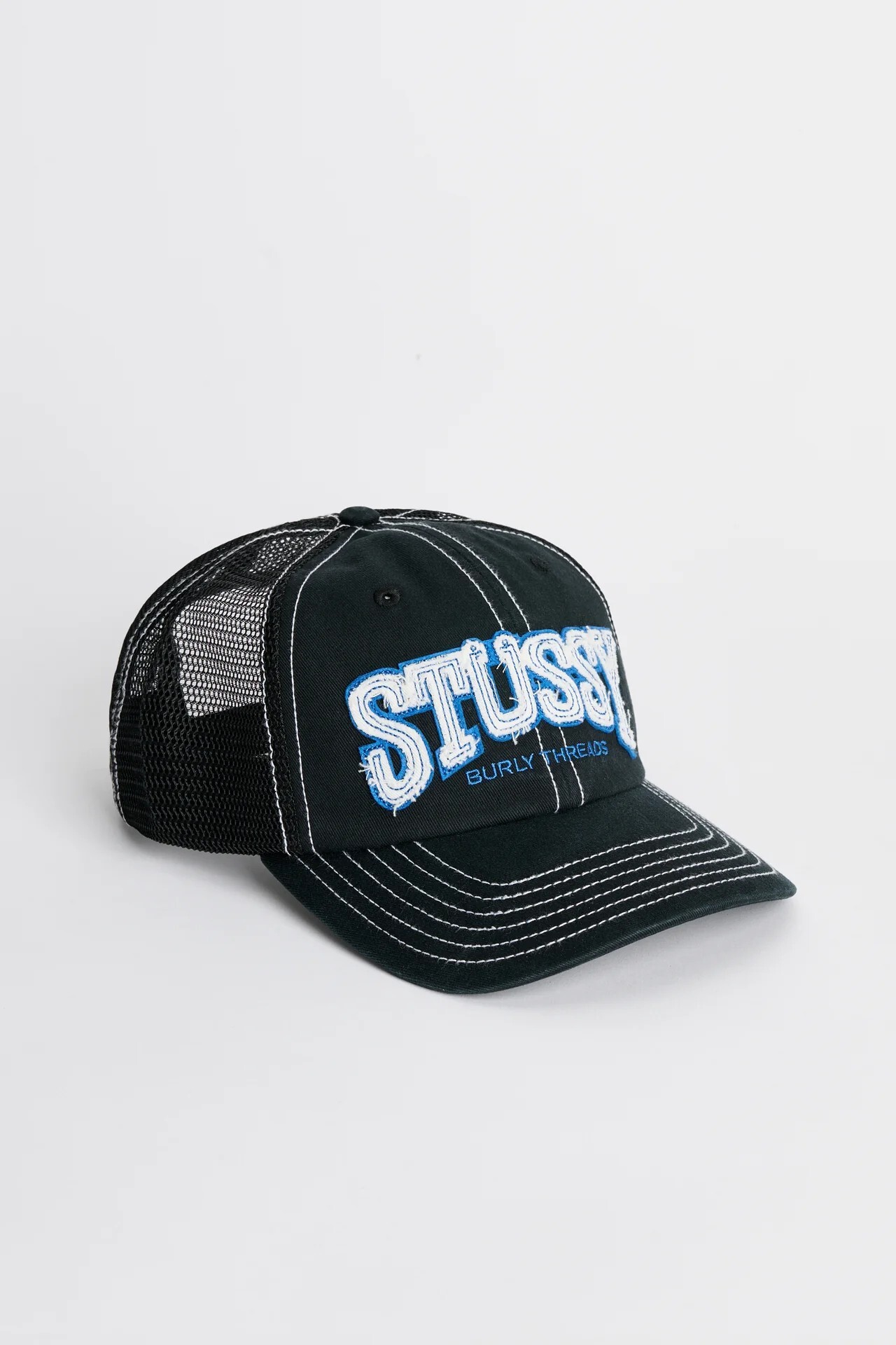 Stussy Md Burly Threads Trucker Black 卡車帽